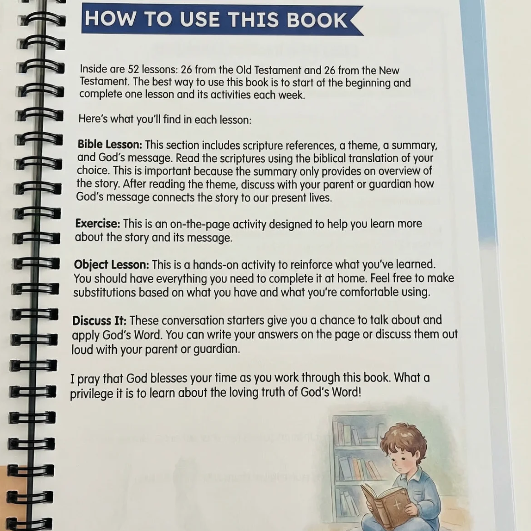 Bible Study Workbook for Kids